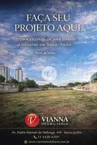 Lote/Terreno à venda, 95m² no Jardim Bela Vista, Santo André