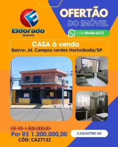 Imóvel Comercial com 4 Quartos à venda, 350m² no Jardim Campos Verdes, Hortolândia