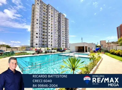 Apartamento com 2 Quartos para alugar, 54m² no Ponta Negra, Natal