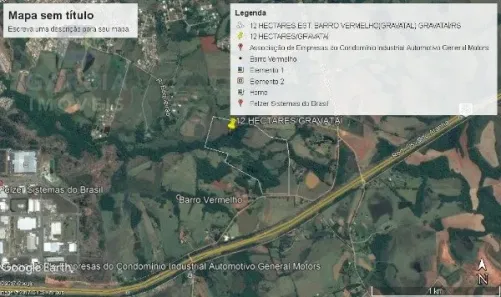 Lote/Terreno à venda, 189000m² no Barro Vermelho III (Barro Vermelho), Gravataí