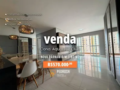 Apartamento com 3 Quartos à venda, 83m² no Nova Parnamirim, Parnamirim