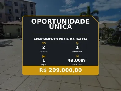 Apartamento com 2 Quartos à venda, 49m² no Praia da Baleia, Serra