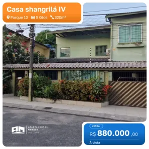 Sobrado com 5 Quartos à venda, 320m² no Parque 10 de Novembro, Manaus