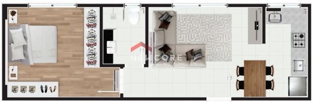 Apartamento com 1 Quarto à venda, 39m² no Carvoeira, Florianópolis