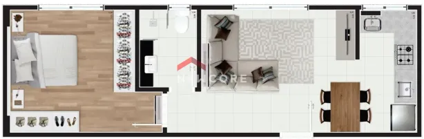 Apartamento com 1 Quarto à venda, 39m² no Carvoeira, Florianópolis