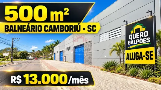 Galpão/Depósito/Armazém para alugar, 500m² no Nova Esperança, Balneário Camboriú
