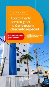 Apartamento com 2 Quartos para alugar, 50m² no Centro, Fortaleza