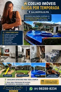 Casa de Condomínio com 2 Quartos para alugar, 68m² no , Salinópolis