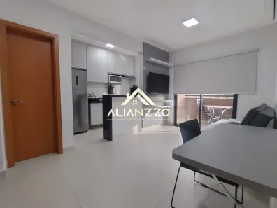 Apartamento com 1 Quarto para alugar, 44m² no Jardim Recreio, Ribeirão Preto