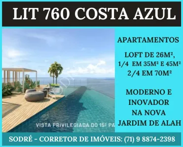 Apartamento com 1 Quarto à venda, 25m² no Costa Azul, Salvador