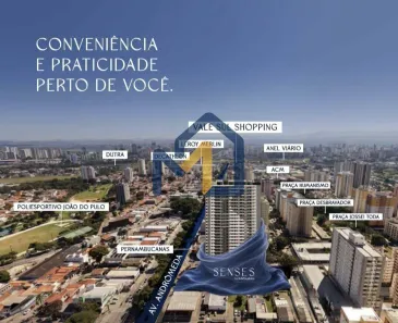 Apartamento com 1 Quarto à venda, 40m² no Floradas de São José, São José dos Campos