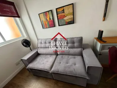 Apartamento com 1 Quarto para alugar, 43m² no Gonzaga, Santos