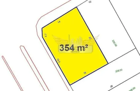 Lote/Terreno à venda, 354m² no Jardim, Santo André