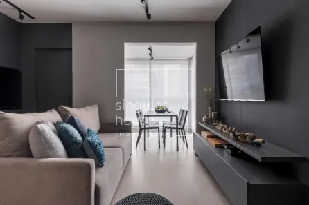 Apartamento com 1 Quarto para venda ou aluguel, 43m² no Jardim Paulistano, São Paulo