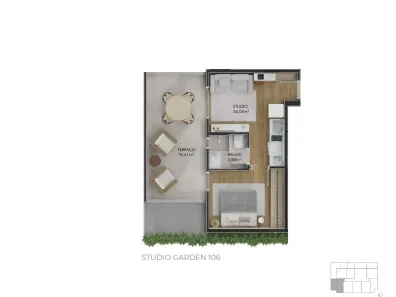Apartamento com 1 Quarto à venda, 49m² no Centro, Florianópolis