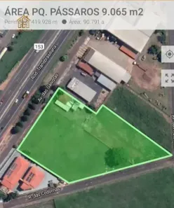 Lote/Terreno à venda, 9065m² no Loteamento Parque dos Pássaros, São José do Rio Preto
