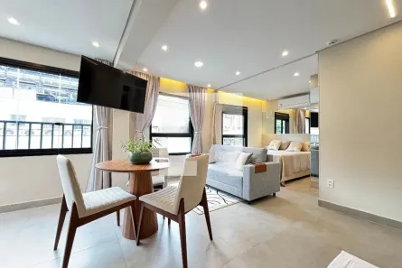 Kitnet com 1 Quarto à venda, 35m² no Indianópolis, São Paulo