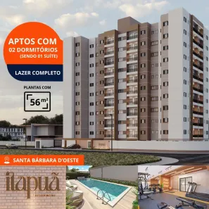 Apartamento com 2 Quartos à venda, 56m² no Jardim Itapuã, Santa Bárbara D'Oeste
