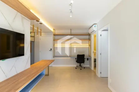 Apartamento com 1 Quarto para alugar, 39m² no Cambuí, Campinas