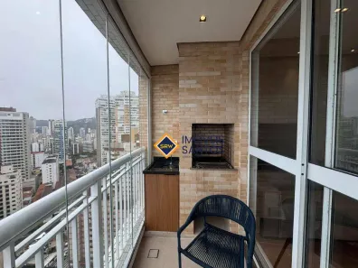 Apartamento com 3 Quartos para alugar, 96m² no Gonzaga, Santos