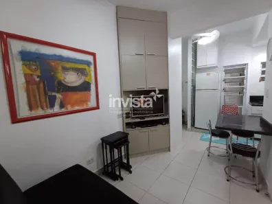 Apartamento com 1 Quarto para alugar, 37m² no Gonzaga, Santos