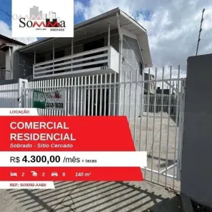 Imóvel Comercial com 2 Quartos para alugar, 140m² no Sítio Cercado, Curitiba