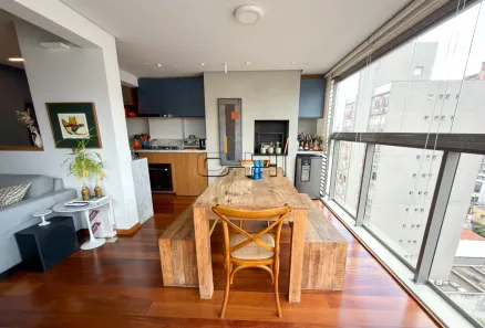 Apartamento com 1 Quarto para alugar, 60m² no Pinheiros, São Paulo