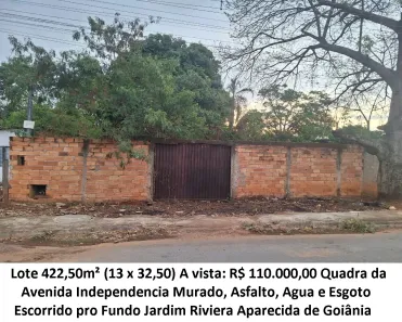 Lote/Terreno à venda, 422m² no Jardim Riviera, Aparecida de Goiânia