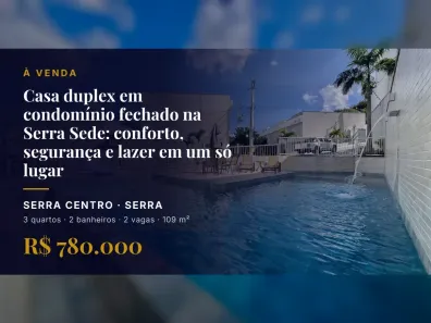 Casa com 3 Quartos à venda, 109m² no Serra Centro, Serra