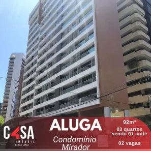 Apartamento com 3 Quartos para alugar, 92m² no Meireles, Fortaleza