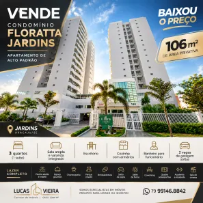 Apartamento com 3 Quartos à venda, 106m² no Jardins, Aracaju
