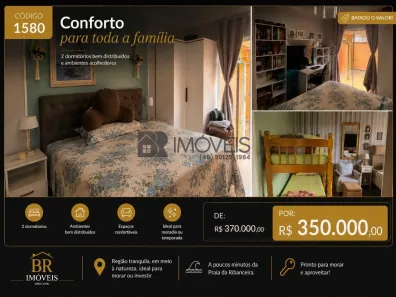 Apartamento com 2 Quartos à venda, 55m² no Ribanceira, Imbituba