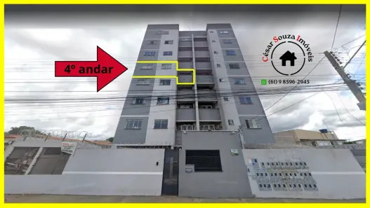Apartamento com 2 Quartos para alugar, 54m² no Morada Nobre, Valparaíso de Goiás