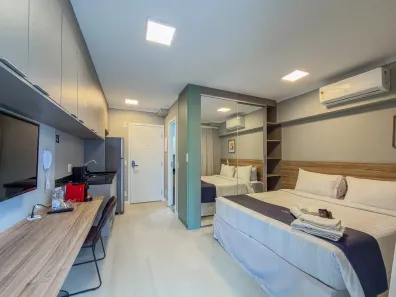 Apartamento com 1 Quarto para alugar, 25m² no Indianópolis, São Paulo