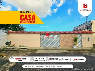 Casa de Condomínio com 3 Quartos à venda, 200m² no Adrianópolis, Manaus