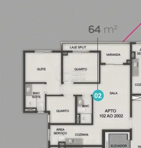 Apartamento com 3 Quartos à venda, 65m² no Barro Duro, Maceió