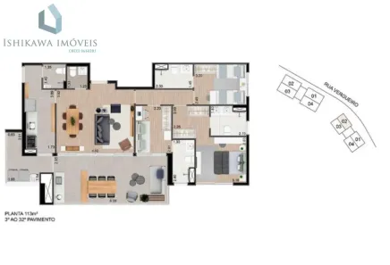 Apartamento com 3 Quartos à venda, 115m² no Vila Firmiano Pinto, São Paulo