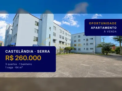 Apartamento com 3 Quartos à venda, 64m² no Castelândia, Serra
