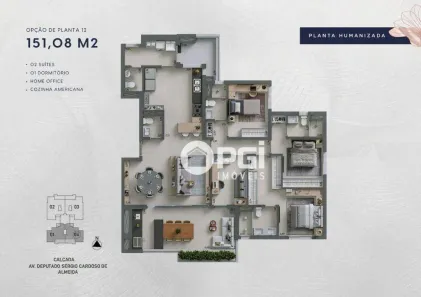 Apartamento com 3 Quartos à venda, 151m² no Bonfim Paulista, Ribeirão Preto