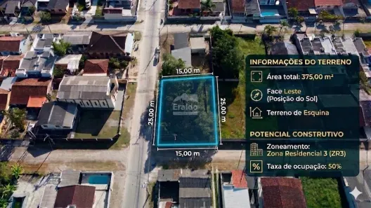 Lote/Terreno à venda, 375m² no Balneário Saint Etienne, Matinhos