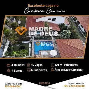 Casa com 4 Quartos à venda, 321m² no Granja Lisboa, Fortaleza