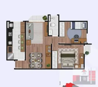 Apartamento com 2 Quartos à venda, 66m² no Centro, Monte Mor