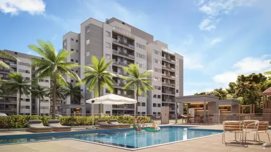 Apartamento com 3 Quartos para alugar, 61m² no Ponta Negra, Manaus