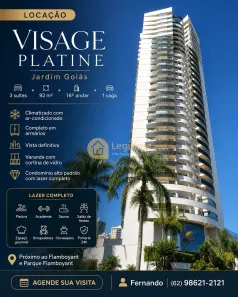 Apartamento com 3 Quartos para alugar, 92m² no Jardim Goiás, Goiânia