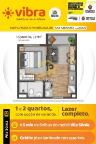 Apartamento com 1 Quarto à venda, 27m² no Ferreira, São Paulo