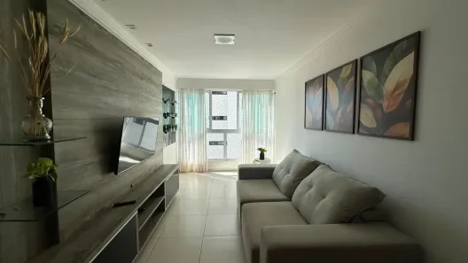 Apartamento com 2 Quartos para alugar, 65m² no Cabo Branco, João Pessoa