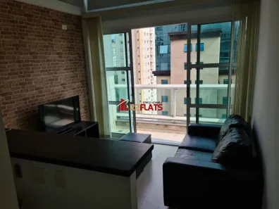 Flat com 1 Quarto para alugar, 44m² no Indianópolis, São Paulo
