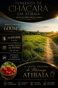 Lote/Terreno à venda, 600m² no Atibaia Jardim, Atibaia