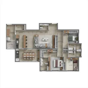 Apartamento com 3 Quartos à venda, 137m² no Lídice, Uberlândia