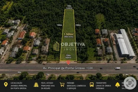 Lote/Terreno à venda, 1500m² no Ponta Grossa, Porto Alegre